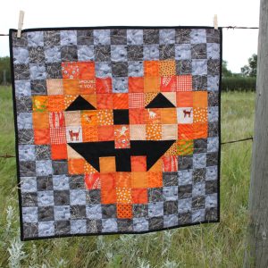 Halloween Heart Quilt Pattern, Jack-o-Heart Quilt Pattern