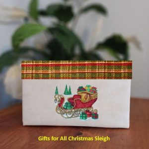 GIFTS FOR ALL CHRISTMAS SLEIGH - Festive Sturdy Foldable Washable Fabric Basket Storage Box