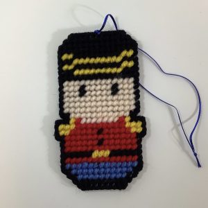Toy Soldier, Plastic Canvas Ornament