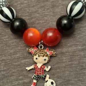 Handmade children's chunky beaded necklace