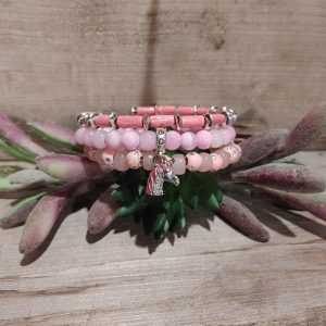 RRW Bracelet-Teen Size-Pink Unicorn Charm