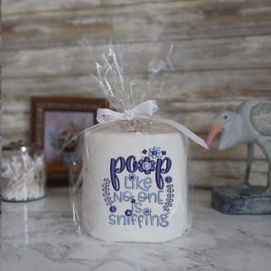POOP LIKE NO ONE IS SNIFFING - Funny Toilet Paper Cover Bathroom Decor Funny Gift