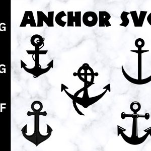 Anchor SVG, Anchor Clipart, Anchor Cut Files, Anchor Vector, Anchor PNG, Anchor Cricut Silhouette