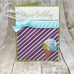 Handmade Birthday Card - Happy Birthday with Sprinkles on Top