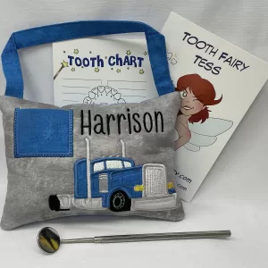 Semi Tractor Tooth Fairy Pillow by Tooth Fairy Tess