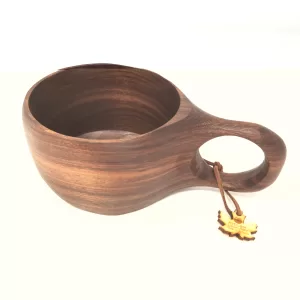 300ml Black Walnut Kuksa / Nordic style wooden cup / Scandinavian style wooden cup