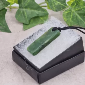 BC Jade pendant with adjustable length cord. Pendant 01