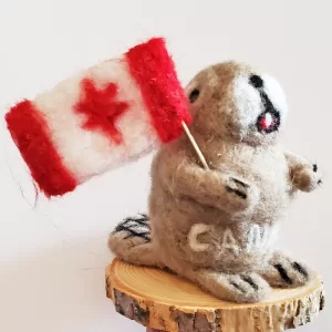 Felted Canadian Beaver