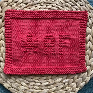 Canadian AF DishCloth Knitting Pattern