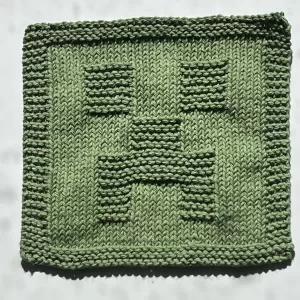 Creeper DishCloth Knitting Pattern