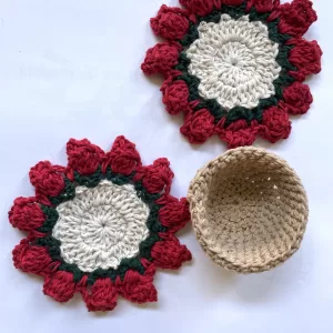Flower Pot Coaster Set