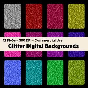 Sparkle Glitter Background Digital Paper Pack 2