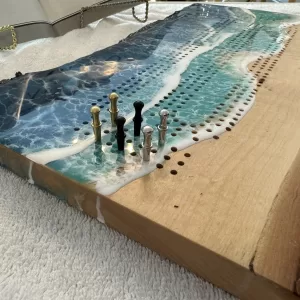 Resin Wave Scape Cribbage Boards (Copy)