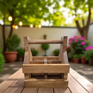Rustic Ridge Handcrafted Beer Caddy - 4 Beers