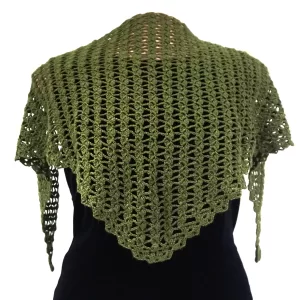 Crochet shawl. Openwork, delicate, thin shawl GR-3